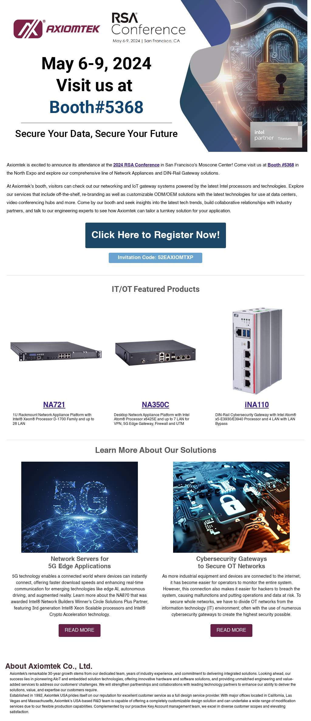 2024 RSA Conference - Axiomtek USA