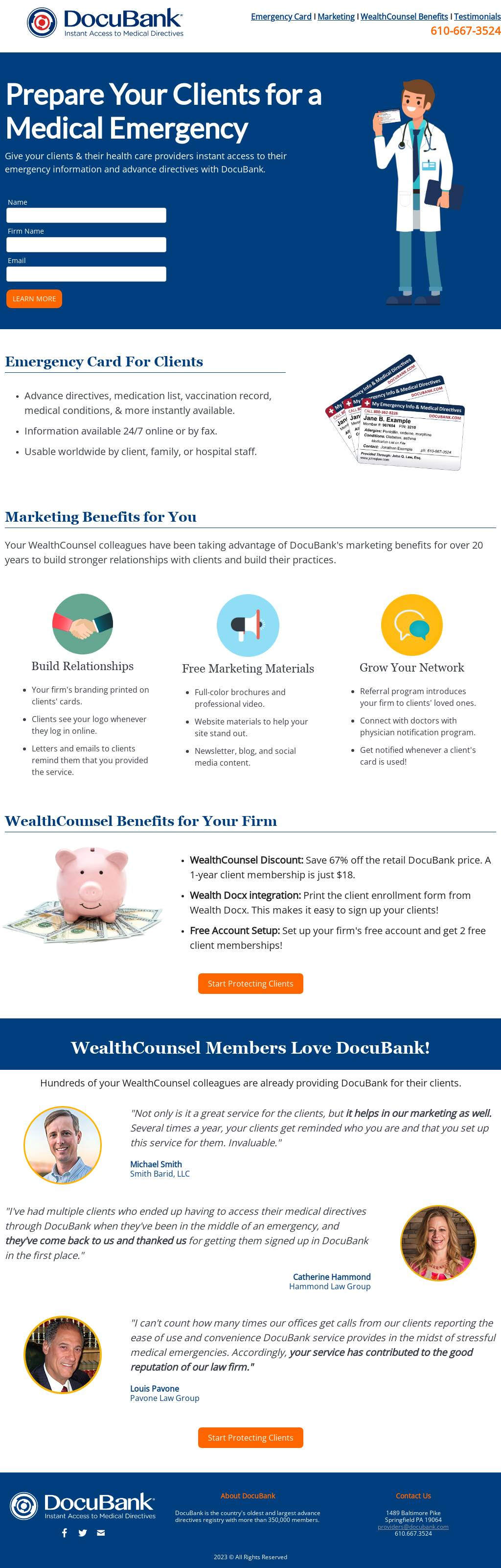 How WealthCounsel Members Can Protect Clients With DocuBank