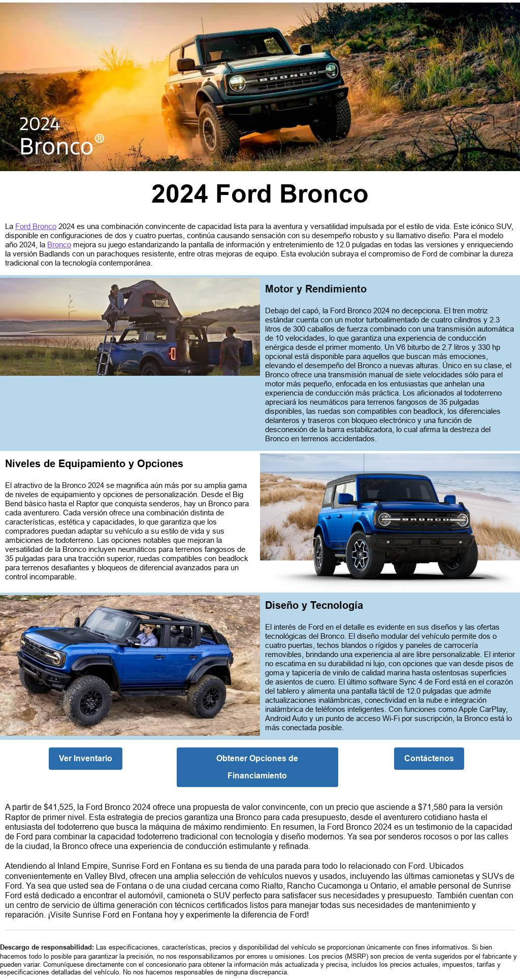 2024 Ford Bronco | Sunrise Ford of Fontana, image size:1024x1928