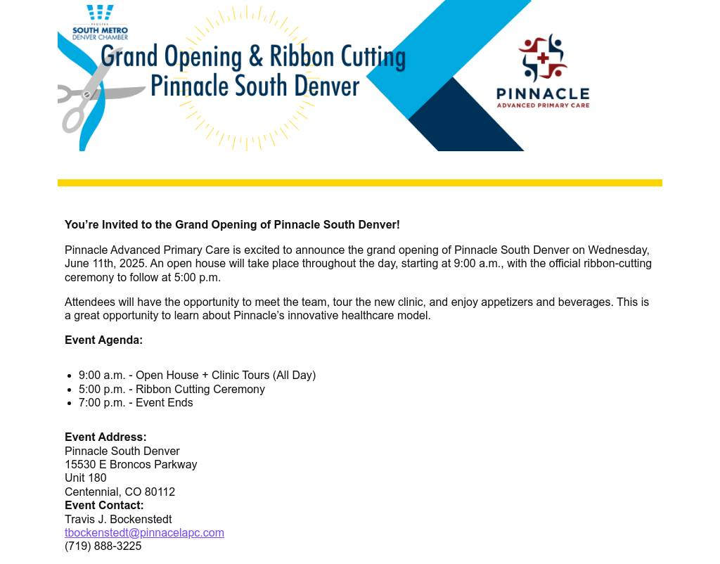 Grand Opening and Ribbon Cutting - Pinnacle South Denver, image size:1024x802